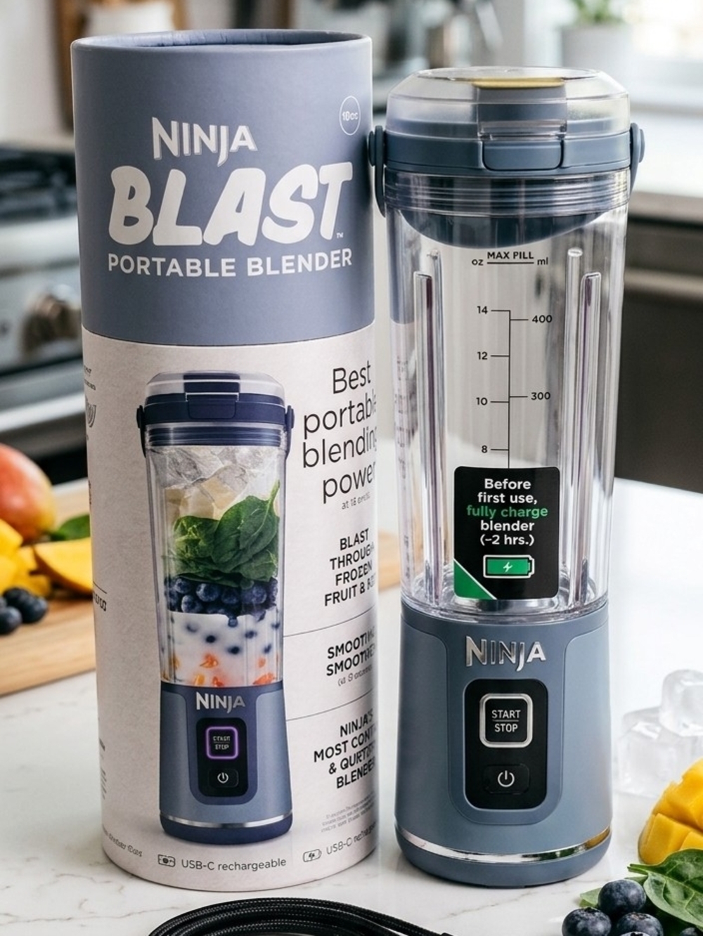Ninja Blast Portable Blender - Slate Blue